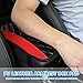 Car Center Console Cushion Pad, Universal Leather Waterproof Armrest Seat Box Cover Protector,Comfortable Car Decor Accessories Fit for Most Cars, Vehicles, SUVs (Red)