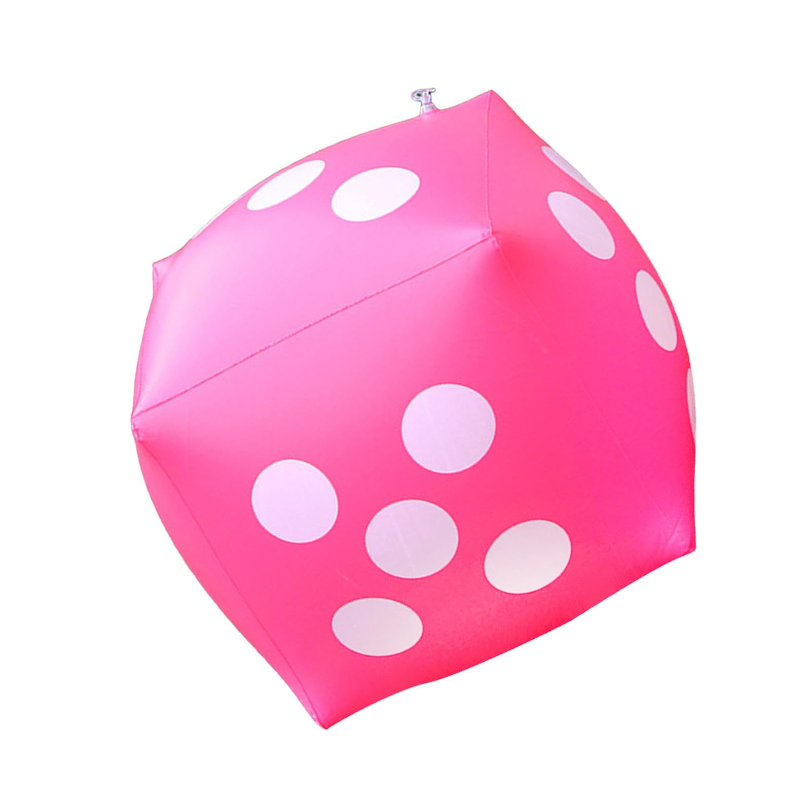 SAZ DEKORSAZ DEKOR® Giant Inflatable Dice Games Props Dice for Broad Games Party Favors Pool Party Pink|Card Games, Mind Games, Games, Games For Kids, Indoor Games, Solo badminton Training, Dice Game For Kids|