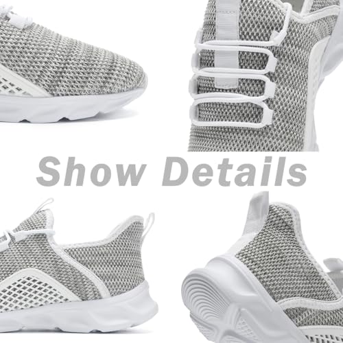Image of DLWKIPV Womens Slip on Walking Tennis Shoes for Women Work Running Athletic Gym Sports Sneakers Lightweight Casual Shoe