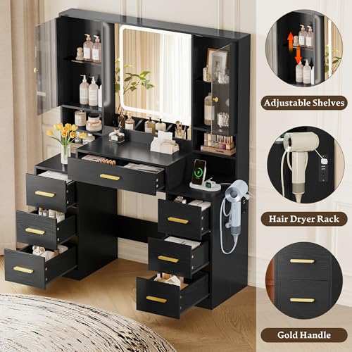 Luxury Makeup Vanity Desk with Lights