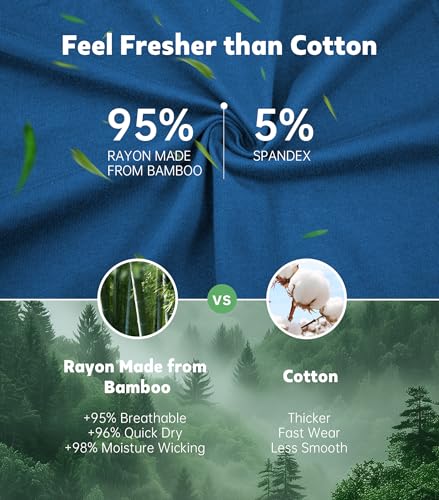 COLORFULLEAF Mens Pajama Pants Lightweight Bamboo Rayon Lounge Pants Summer Drawstring Sleep Bottoms with Pockets2