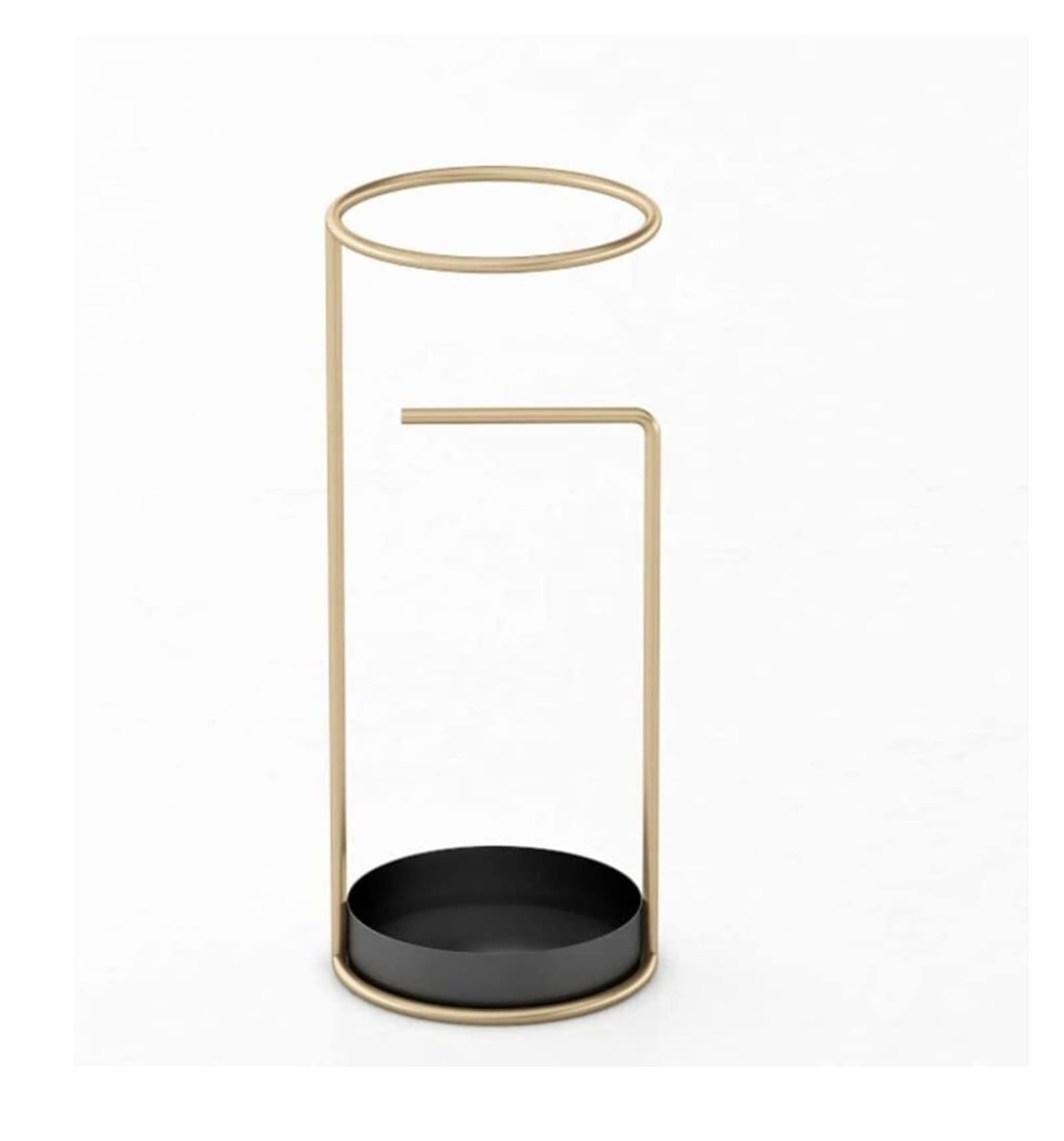 Porte-parapluies intérieur métallique or pour ranger vos cannes