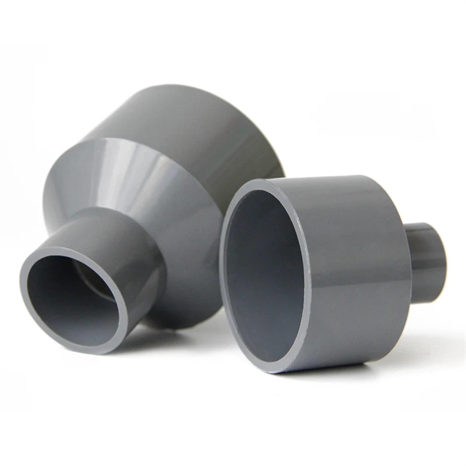 Accesorios de PVC, conector rápido de tubería, conector reductor recto de PVC gris de 20/25/32/40~200 mm, accesorio de tubería de agua, conector de tubo de agua for riego de jardín(110 50mm)