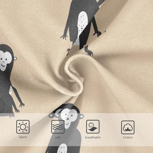 Wusikd Monkey Girls' Underwear Cotton Animal Girls Briefs Soft Toddler Underwear 4T Multi3