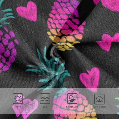 Wusikd Pineapples Pink Hearts Boys' Underwear Cotton Boys Briefs Soft Toddler Underwear 2T3