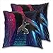 anzonto Lot de 2 housses de coussin pour chambre à coucher Motif Batman 60 x 60 cm