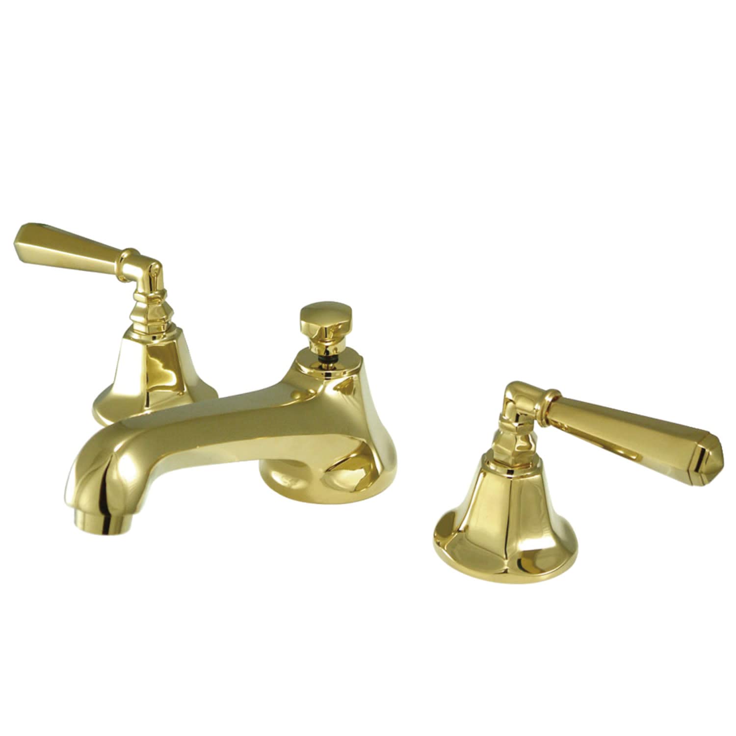 Kingston Brass KS4462HL Metropolitan 8-Inch Widespread Lavatory Faucet, Polished Brass