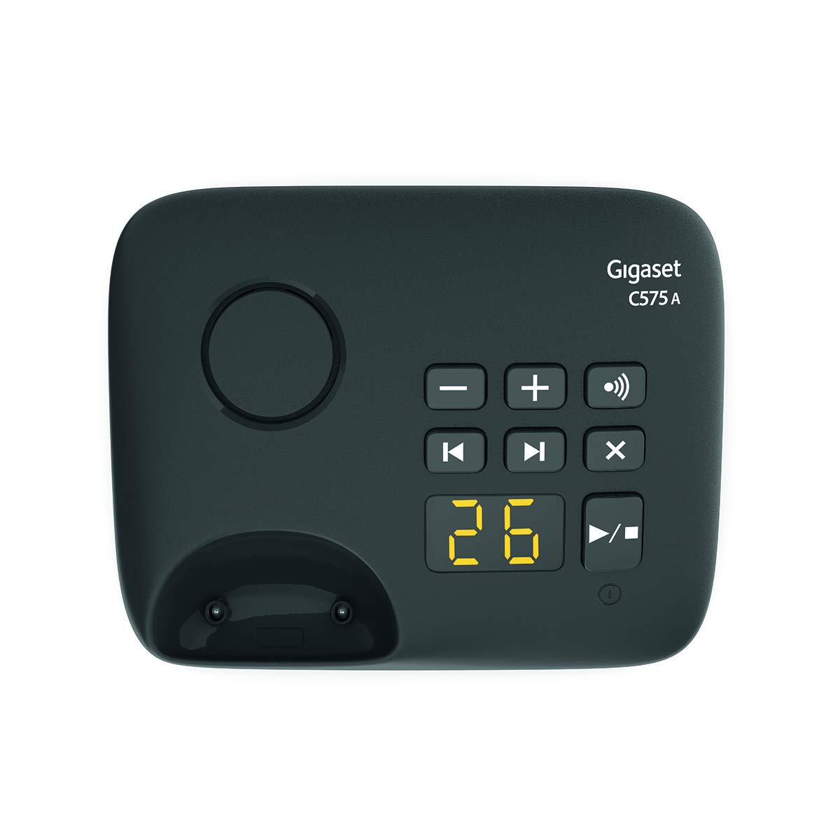 Gigaset C575A Duo - Telefono fisso wireless con segreteria telefonica integrata fino a 30 minuti di registrazione, ampio display retroilluminato a colori, funzioni vivavoce e blocco chiamate, 2
