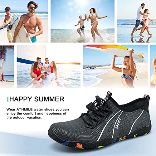 Image of ATHMILE Water Shoes for Men Women River Swim Beach Pool Adult Quick Dry
