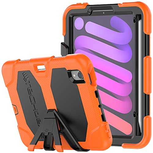 TECHGEAR G-SHOCK Case for iPad Mini 7 2024 & Mini 6 2021 (7th & 6th Gen), Tough, Heavy Duty Armour, Shockproof with Stand