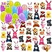 JOYIN 36 Pièces Oeuf de Paques Mini Animal Jouet en Peluch, Porte-clés Peluche pour Cadeau Prix, Oeufs de Pâques Remplisseur pour Enfant Keyring pour Enfants, remplisseurs de paniers de Pâques