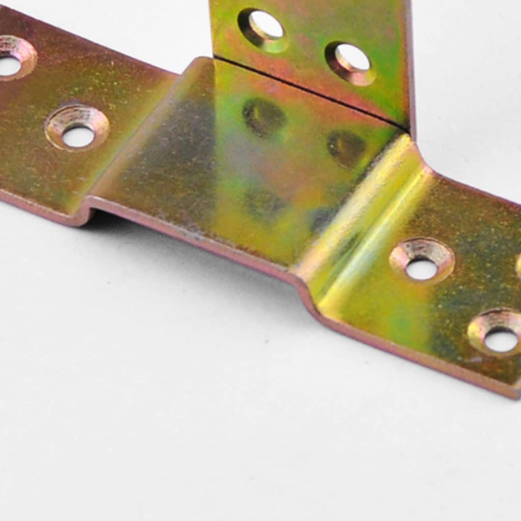 10 sztuk/zestaw metalowych zagęszczonych akcesoriów do łączenia łóżek niewidoczne meble zawiasy do łóżek, akcesoria narożne złącze meblowe wspornik łóżka