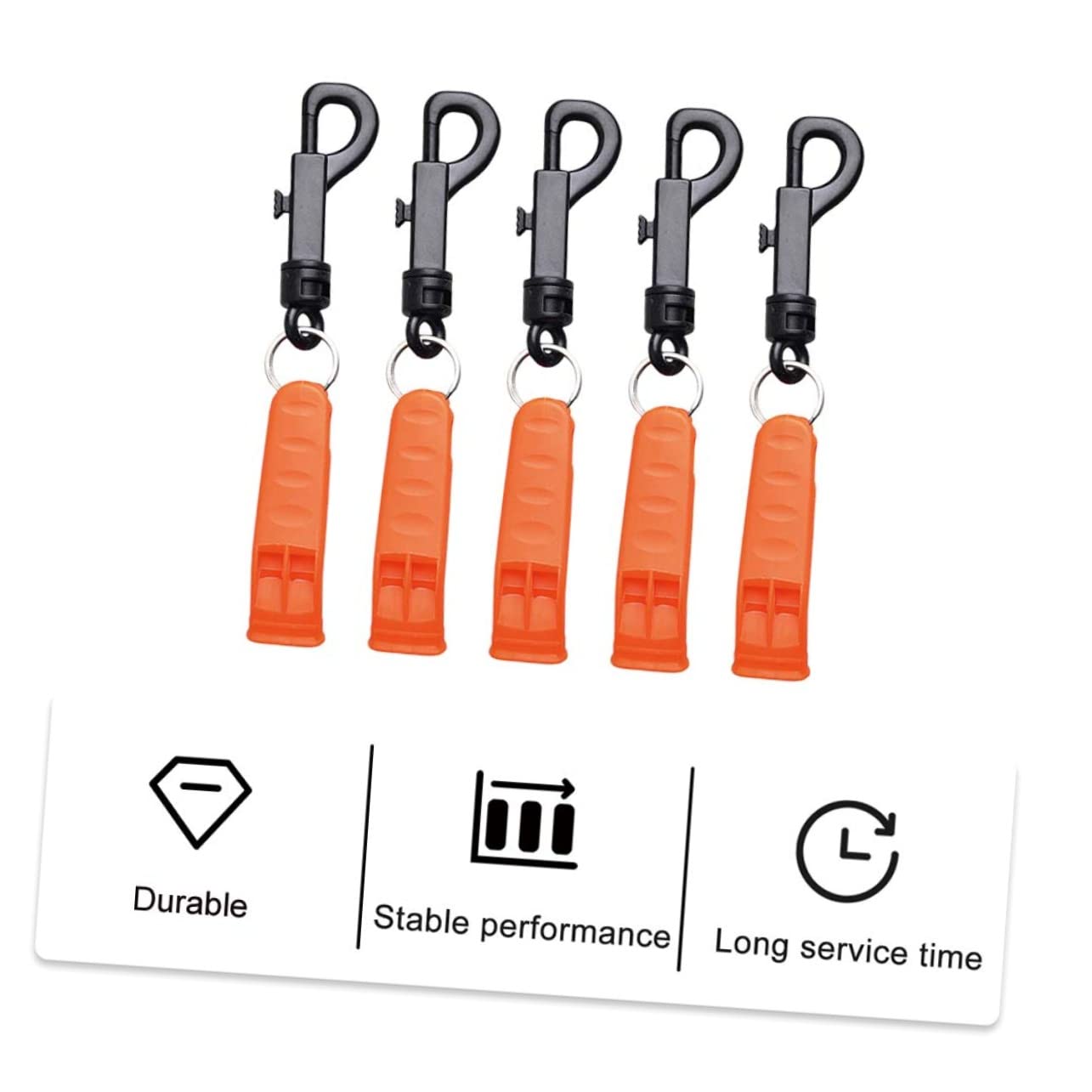 POPETPOP Fischietto D'emergenza Palestra Whistle Sopravvivenza Escursionistica Fischio Fischietto di Plastica da Campeggio Fischietto di Sopravvivenza in Plastica Orange