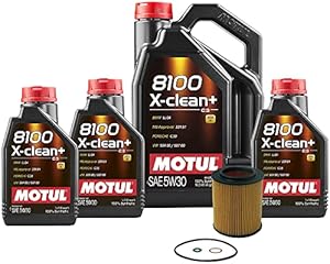 8L Newparts 8100 X-CLEAN+ 5W30 Wix Filter Motor Oil Change Kit For BMW LL-04 API SN For OEM Approvals: BMW LL-04