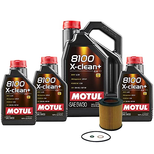 8L Newparts 8100 X-CLEAN+ 5W30 Filter Motor Oil Change Kit