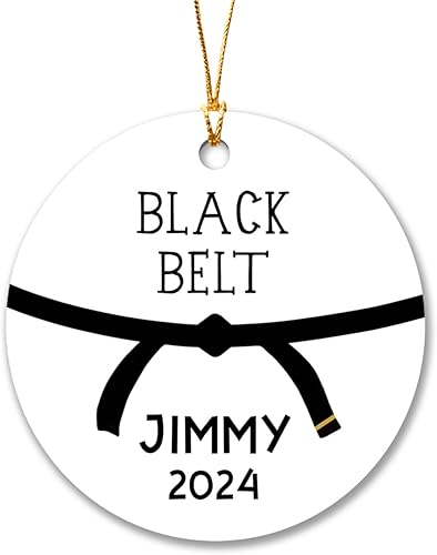 Adorno de Navidad de karate personalizado 2023, adorno de cinturón negro para decoración de árbol de Navidad, adorno de Navidad de judo, adornos Adorno de Navidad de karate personalizado 2023, adorno de cinturón negro para decoración de árbol de Navidad, adorno de Navidad de judo, adornos