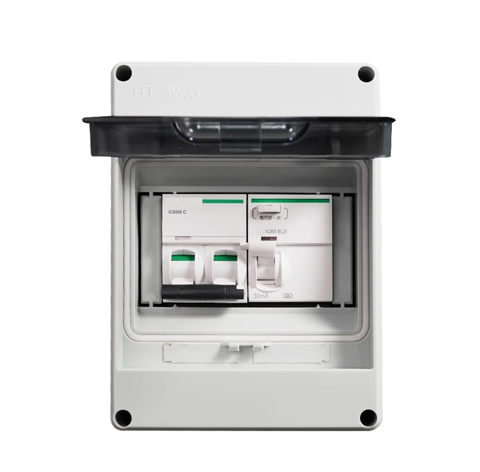 Interruptor con caja de protección exterior 2P 40A para redes de 220V-7KW 2
