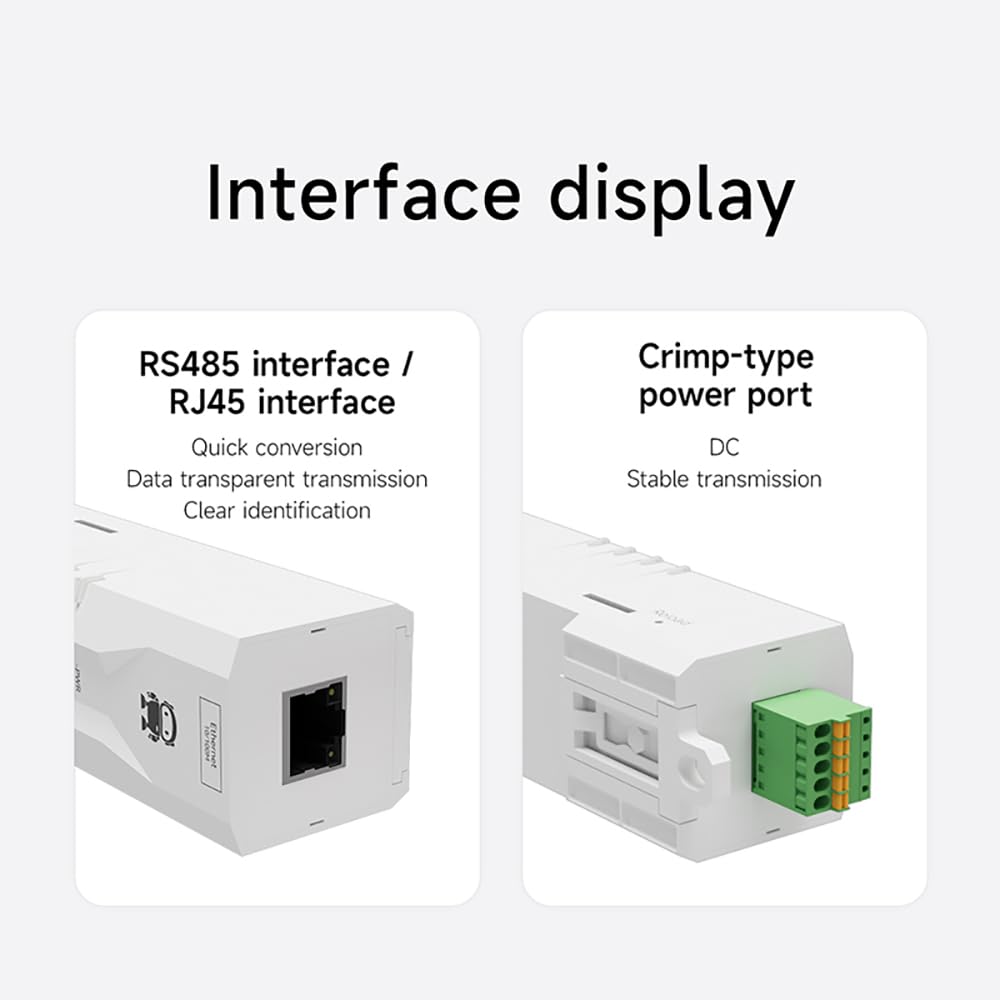 Modbus Gateway RS485 to Ethernet NA111-M IP RTU MQTT HTTP DC 8-28V Industrial Rail