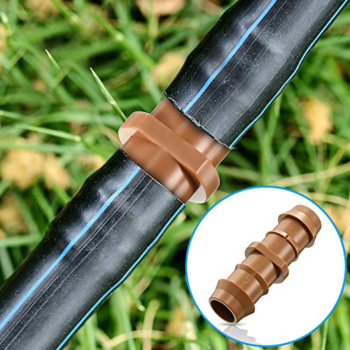 Boao 28 Pieces Drip Irrigation Fittings Kit 1/2 Inch Tubing Set Including 7 Tees, 7 Couplings, 7 Elbows And 7 End Cap Plugs Drip Irrigation Barbed Connectors For Compatible Drip Or Sprinkler Systems #TOP2