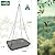 VIHSIPR Hanging Bird Feeder for Outdoors – 12 x 8 in Rectangular Platform Bird Feeder, Metal Mesh Seed Tray for Wild Birds, Black