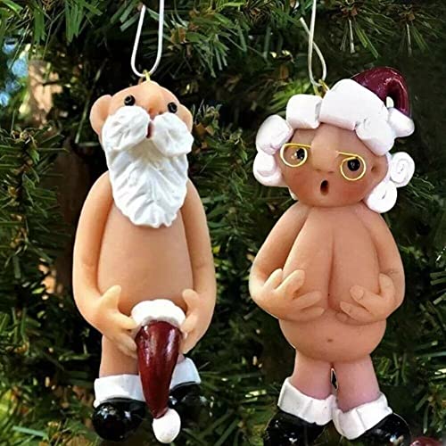 Persepolis 2 Piece SET 8CM Christmas Decorations Naughty Santa Ornament Christmas Tree Hanging Ornaments Naked Santa Funny Xmas Party Decor Secret Santa Gift (8 CM) Persepolis 2 Piece SET 8CM Christmas Decorations Naughty Santa Ornament Christmas Tree Hanging Ornaments Naked Santa Funny Xmas Party Decor Secret Santa Gift (8 CM)