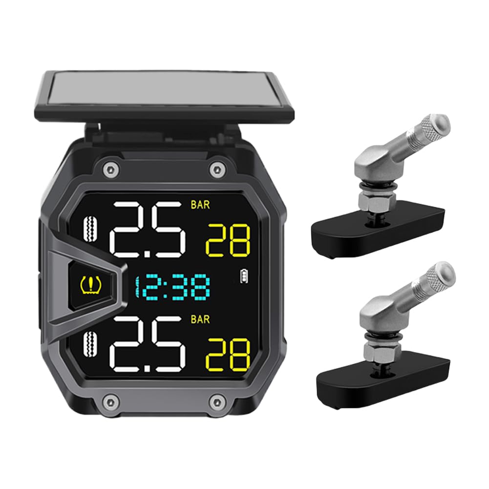 Sistema di monitoraggio della pressione dei pneumatici motociclisti Sensore wireless impermeabile IP67 for il ciclo esterno