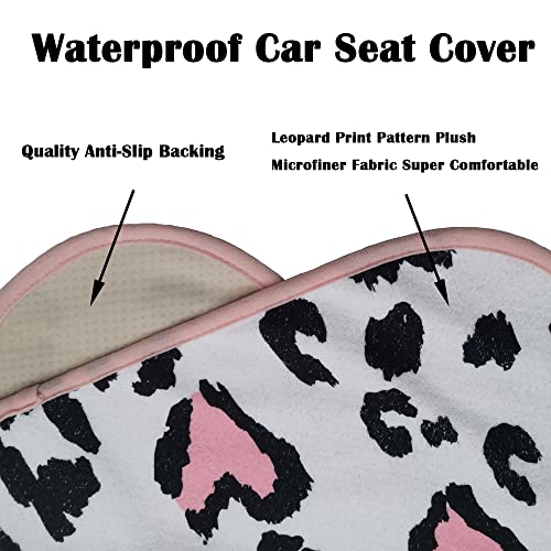 Image of Car Seat Cover Protector Front Seats,for Gym Workout,Running,Swimming,Beach and Hiking,Waterproof Sweat Towel Bucket Seat Covers for Cars SUV Trucks (Leopard Print, 1Pcs)