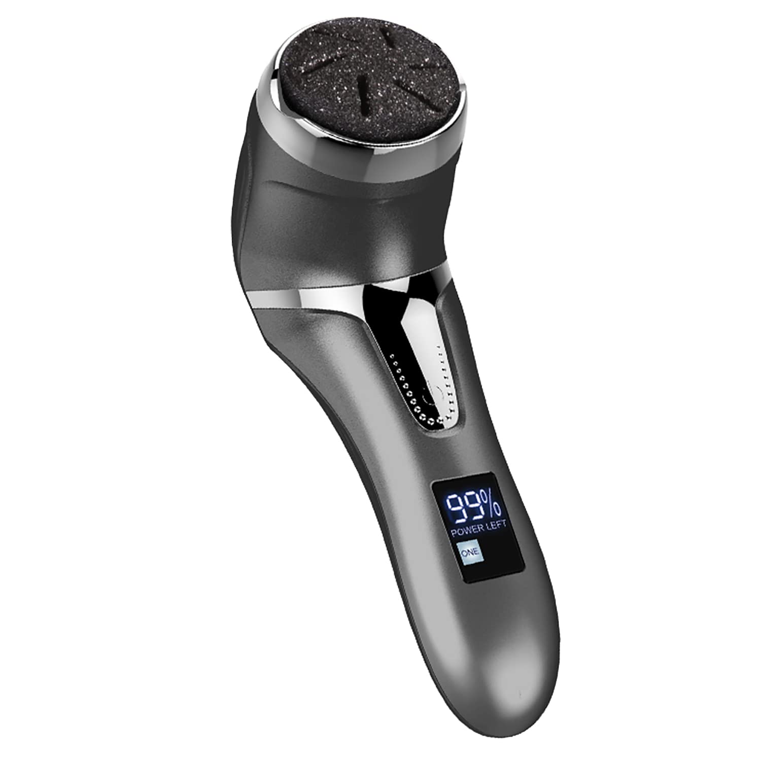 Supwell Skin Remover with Vacuum Absorption - Professional Pedicure Tools for Pedi Callus Foot Care, with 3 Grinding Heads and 2 Speeds - Best for Dry, Cracked Heels (USB Cord)