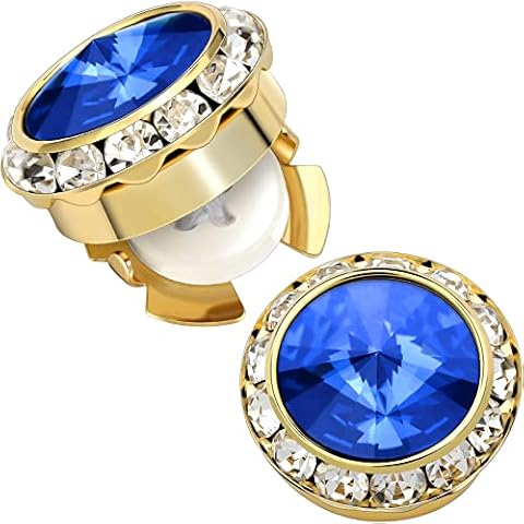 HAWSON September Sapphire Button Cover Cufflinks Cover