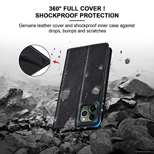 Image of Jasonyu Flip Wallet Case for iPhone 11 Pro,Black