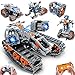 INSOON 5-in-1 Building Toys with LED Light, APP & Remote Controll STEM Building Block Set, 604 PCS RC Tech Tank Robot Sleigh Tracked Racer Toy Gift for Kids Boys Girls Ages 6 7 8 9 10 11 12+ Years Old