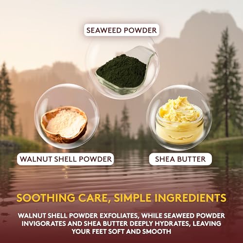 okay himalayan pink salt foot scrub - himalayan salt scrub body exfoliator for women and men exfoliating for feet hands amp face vegan natural ingredients - 6 oz jar pack of 1