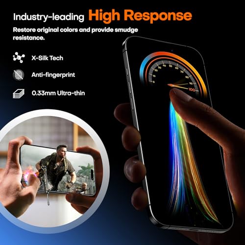 Image of TAURI 3 Pack for iPhone Air Screen Protector 6.5 inch with Auto-Installation Tool, Tempered Glass, Scratch-Resistant, [Military Grade Protection] Film