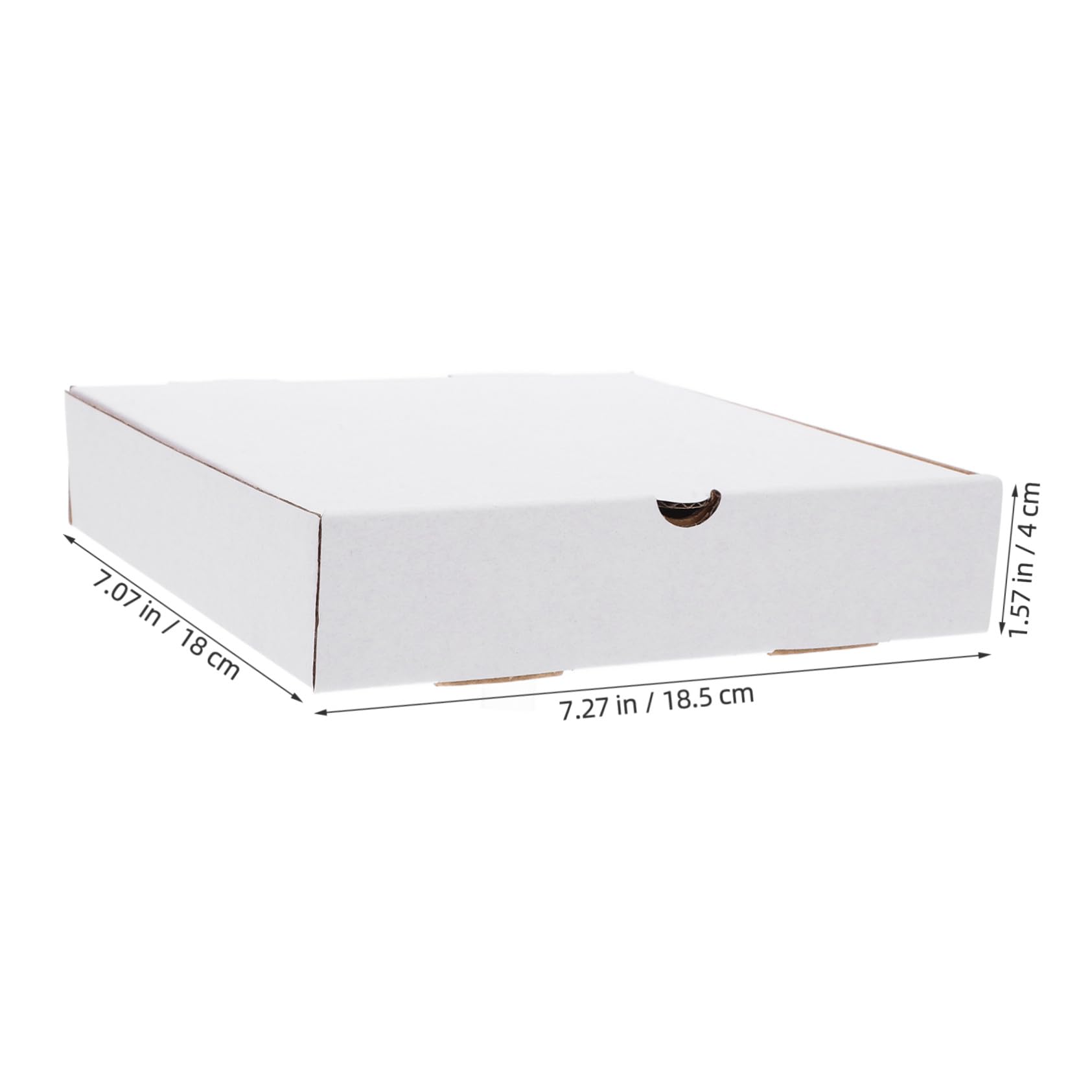 Cajas de Pizza de Color Blanco 30 Piezas de Papel Kraft Corrugado