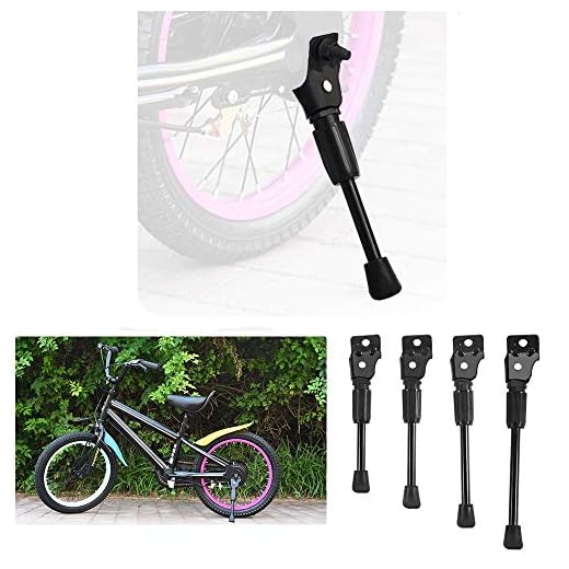 Bike Kickstand for 12 14 16 18 20 Kids Bike Stand Bicycle Support Rack (For 16" bike)