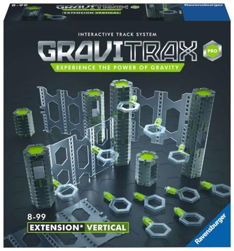 Ravensburger GraviTrax PRO Vertical Expansion Set and Starter Set - Marble Run STEM Toy for Kids Age 8+ - Build Customizable Tracks