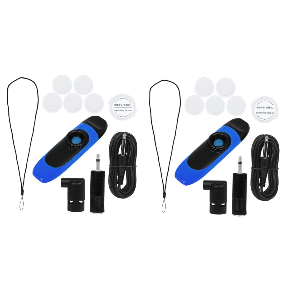 Toyvian 2sätze Elektrisches Kazoo Für Erwachsene Professionelles Kazoos Kit Mit Flötenmembranen Anschlusskabel Und Adapter Für Kreative Klangerzeugung Für Ensemble-spiel
