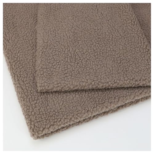 BrightGlow Tela de lana de cordero sintética Sherpa cálida tela de lana de cordero artificial tela de lana de cordero falsa por metros, tela de piel para coser, tela de felpa para manualidades,