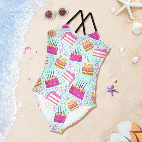 Image of Ollabaky Girls One Piece Swimsuit Bathing Suit Beachwear