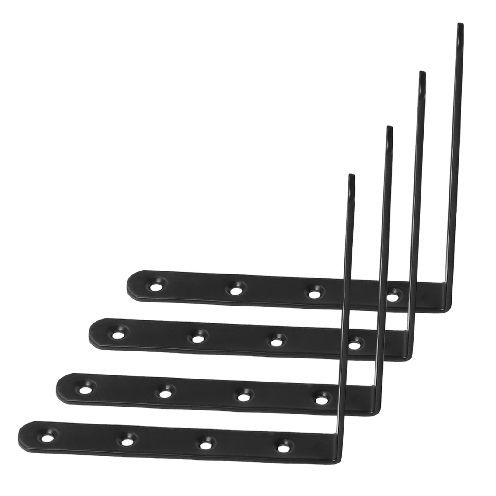 SOLUSTRE 4Pcs Heavy Duty Metal Mending Plates Straight Bracket Repair Plates for Wood Fence Bookcase and Cabinet Corner Brackets for Strong Joining Support