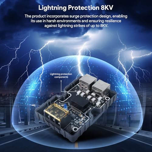 POE Injector Adapter 150W Gigabit Ethernet Power Supply Soporta 10/100/1000Mbps Entrada DC48-57V 3A Cortocircuito Distancia de transferencia de datos 100M miniatura 4