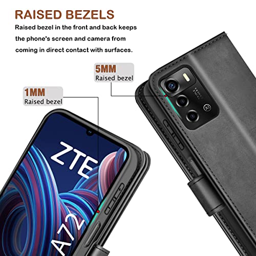 Cover per ZTE Blade A72 4G / V40 Vita, Nero PU