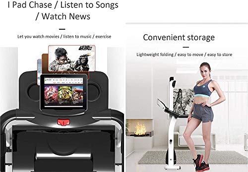 Image of Folding Treadmills Treadmill Foldable Steel Frame Treadmill Adjustable Tilt Fitness Exercise Cardiopulmonary Function Jogging
