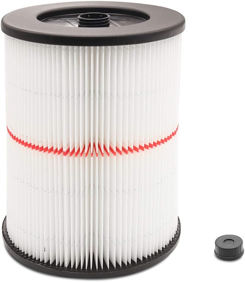 Filter for Craftsman 17816 9-17816 Replacement for Craftsman Wet Dry Vac Cartridge Filter Fits 5/6/8/12/16/32 Gallon Larger Vacuum Cleaner Attachment 2 Pack - - 