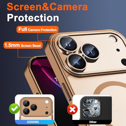 Image of for iPhone 17 Pro Max Case with Privacy Screen Protector, Brown