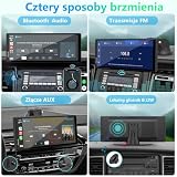 Przenośny ekran Carplay, Carpuride V92R Wireless Carplay i Android Auto, 10,26-calowy ekran dotykowy HD 1080P z prawdziwą kamerą cofania 720P / BT 5.0/Mirror Link Support Truck RV Dash Mount