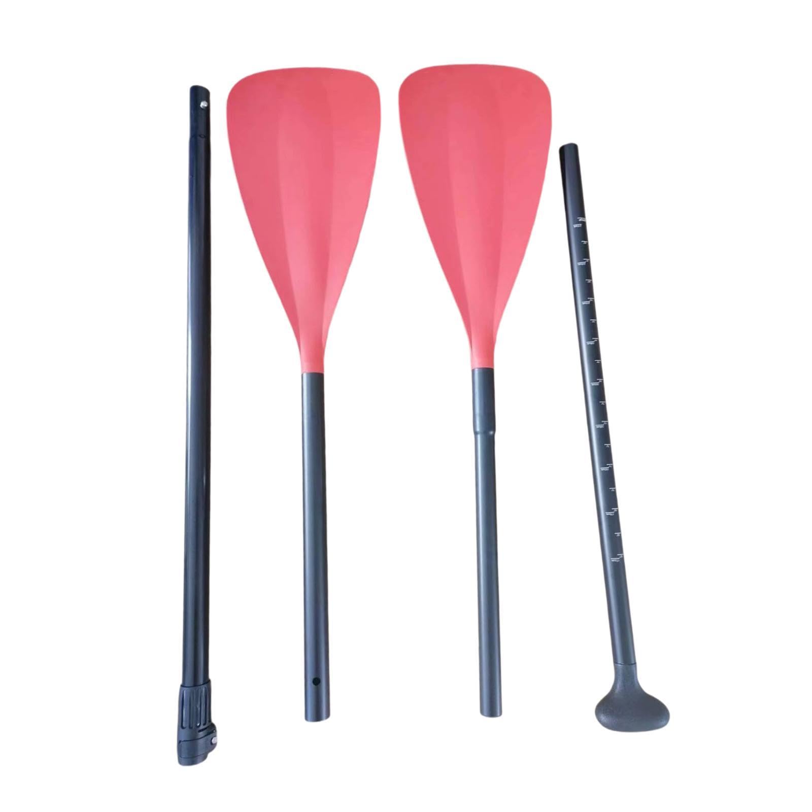 Remo para Kayak, Tabla de Surf de Remo, Remo de Doble Cabezal, Ajustable, 4 Secciones, Remo de Canoa de Doble Extremo para Deportes acuáticos, Rafting