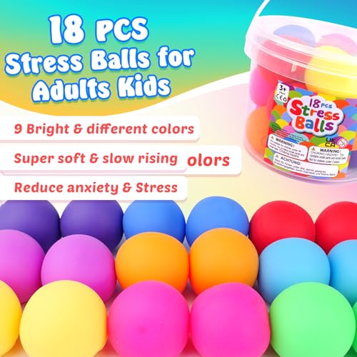Squishy-Stress-Balls-for-Kids-Adults-18-Pack-Stretchy-Fidget-Ball-for-Anxiety-Stress-Relief-Hand-Therapy-Sensory-Squishy-Ball-Party-Favors-Classroom-Prizes-Christmas-Stocking-Stuffers-for-Kids