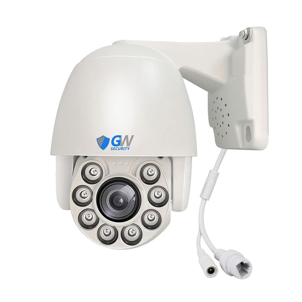 Amazon.com : GW Security 8MP Pan Tilt Zoom 2-Way Audio IP PoE 5X