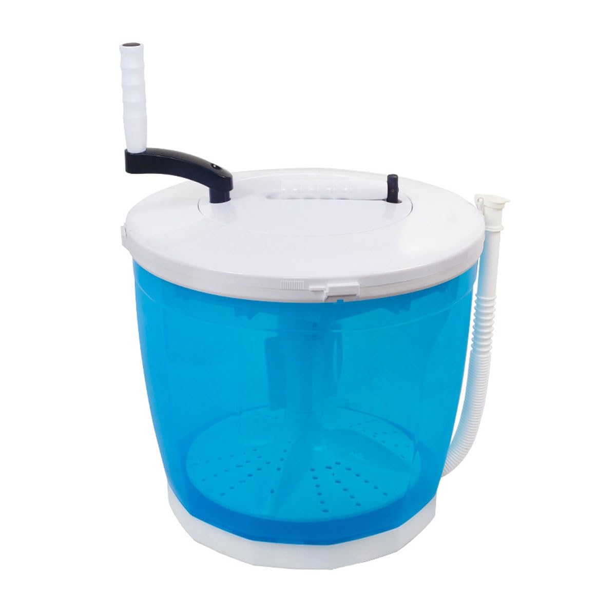 2 In 1 Mini Manual Washing Machine And Dehydrator Combo 14x13.4in Small Washer Space Saver For Home Travel College Room RV Apartment(Blue)